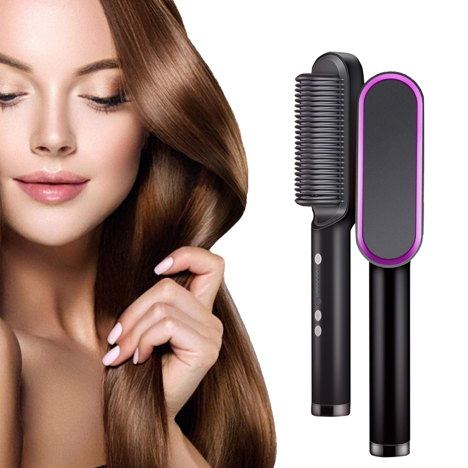 SmoothBrush Pro - Plancha y Cepillo 2 en 1