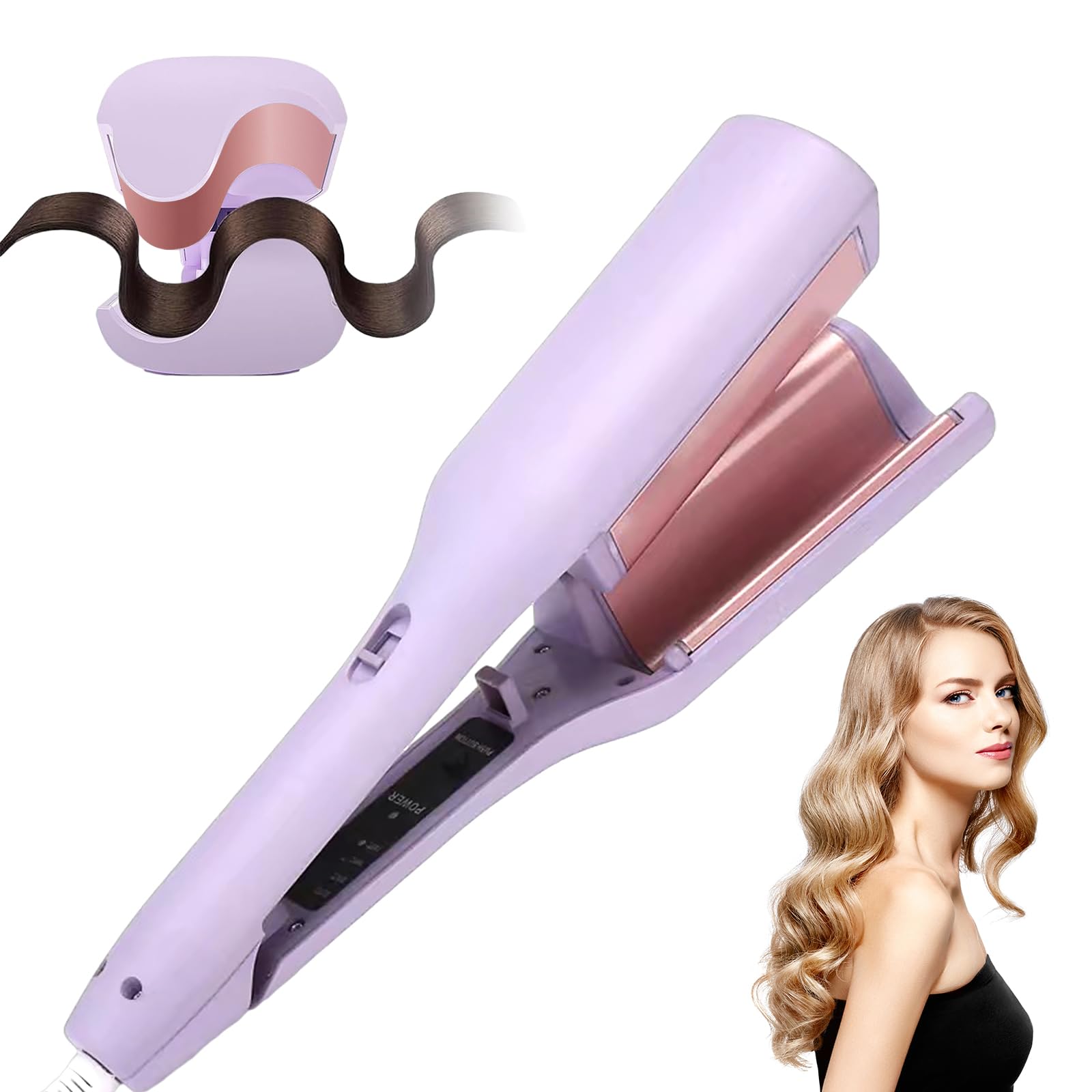 WavyCurler Pro - Plancha de Ondas Surferas y Sirena
