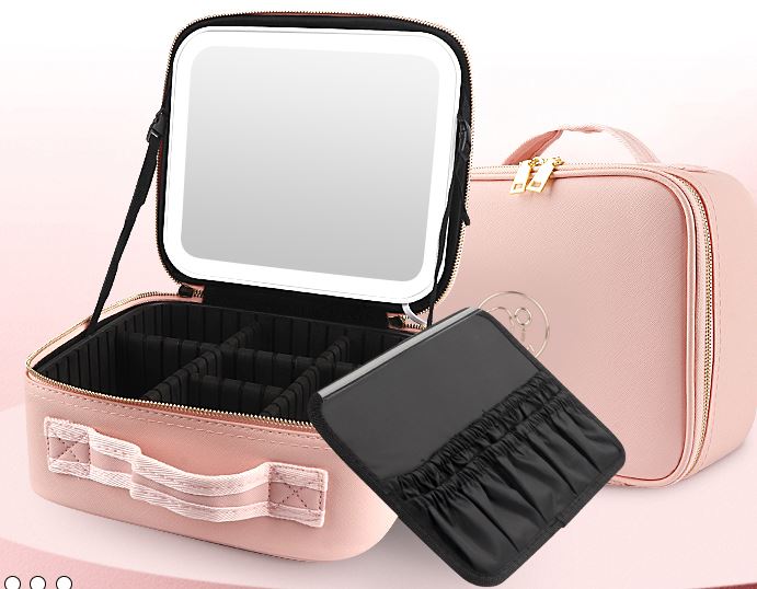 GlamBox Pro - Maletín de Viaje con Tocador Iluminado
