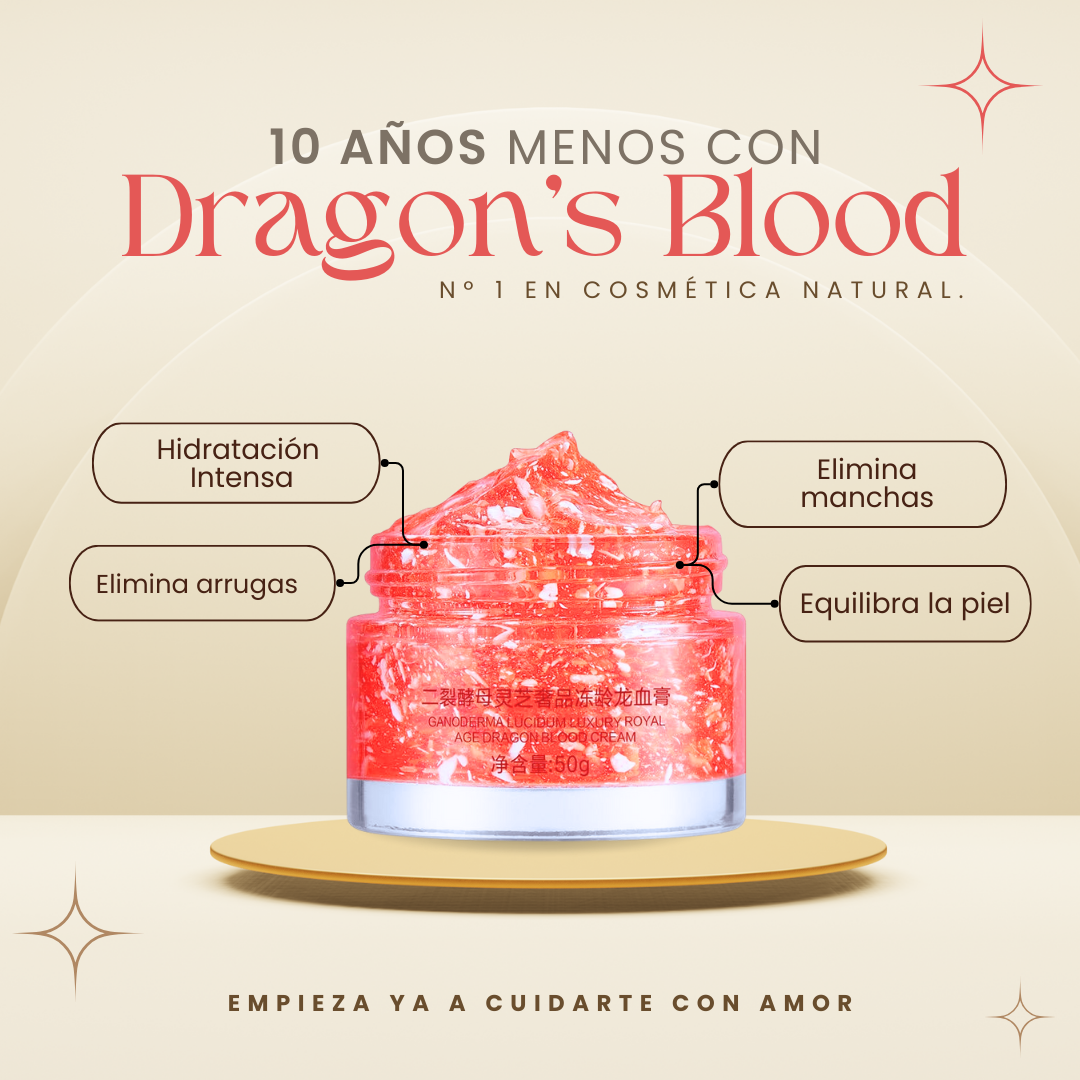 Crema facial rejuvenecedora Dragon's Blood para una piel más joven y revitalizada