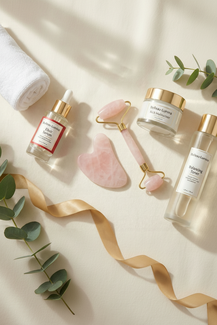 Set de Masaje Facial Belleau-Lumina