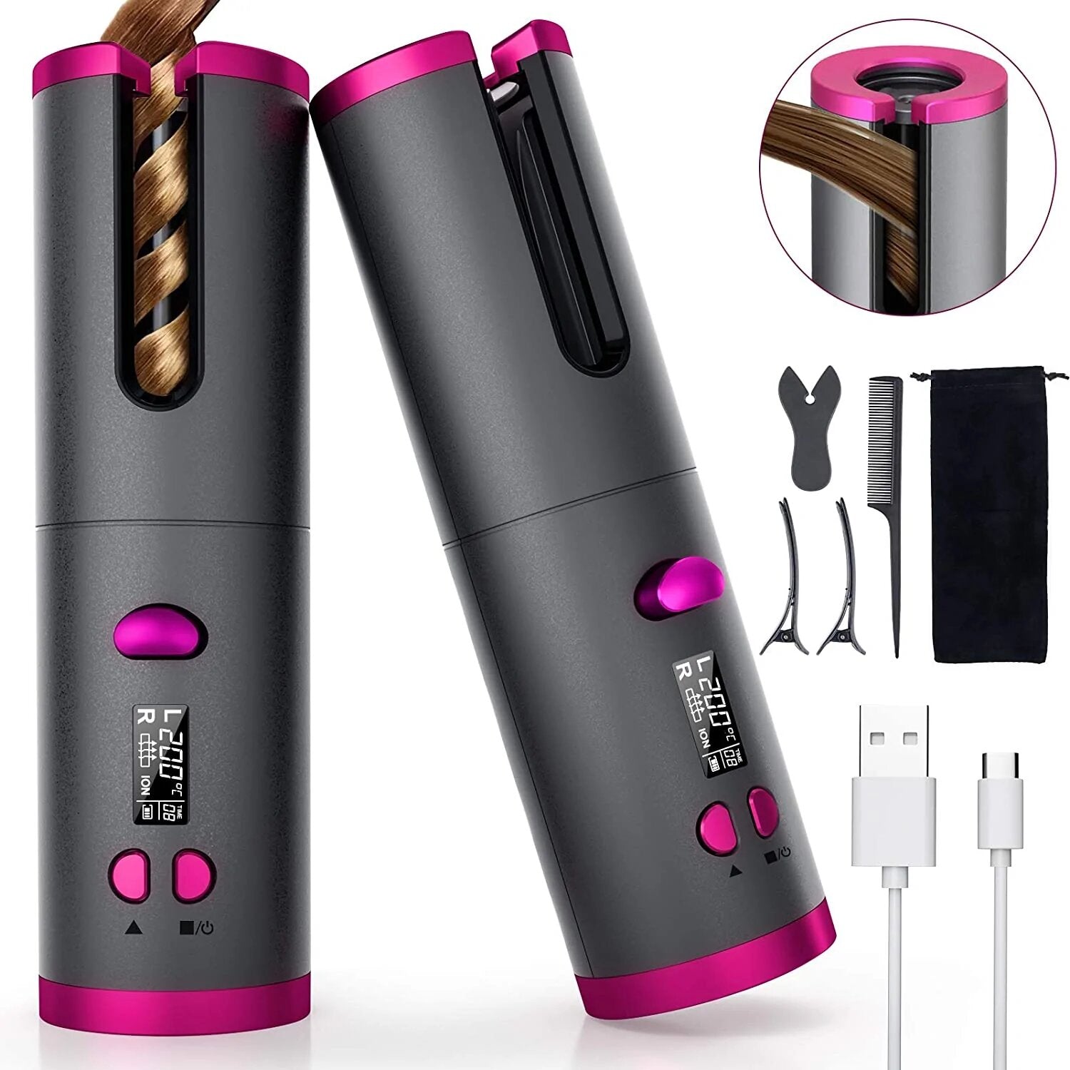 MagicCurl Pro - Moldeador Automático Portátil